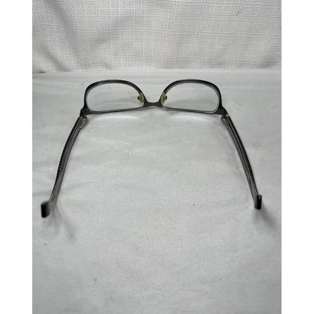 Fendi Zucca Monogram Cat Eye Glasses Frames Black Silver Made in Italy 53-16